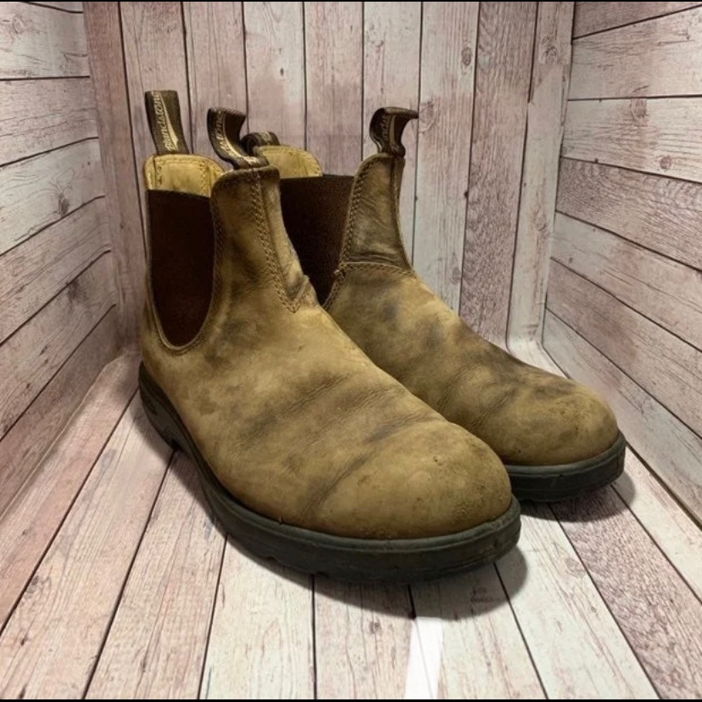 Blundstone Originals 585 Rustic Brown US 10 Chelsea Boots Leather Black 500 550